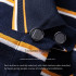 Pierre Cardin Men's Yellow Striped Cotton-Poly Stretch Polo P73113071A30